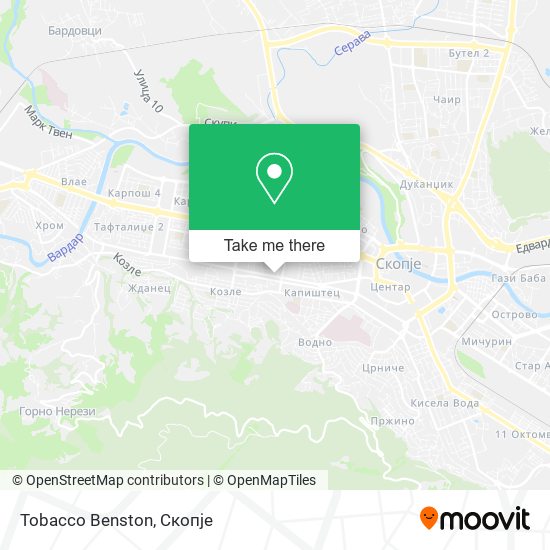 Tobacco Benston map