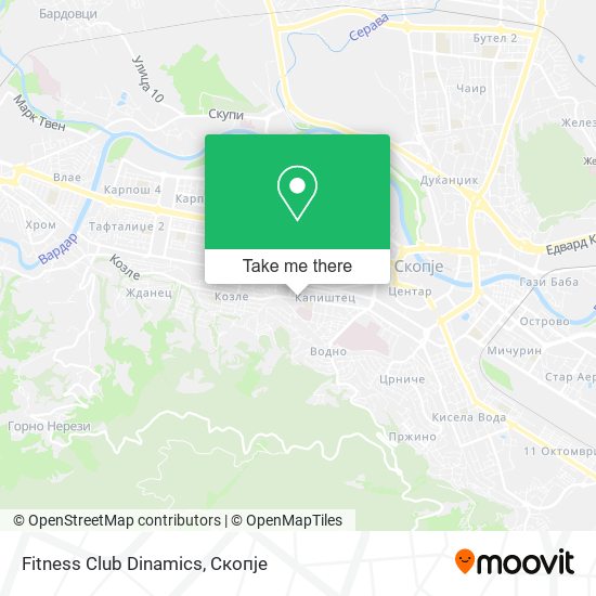Fitness Club Dinamics mapa