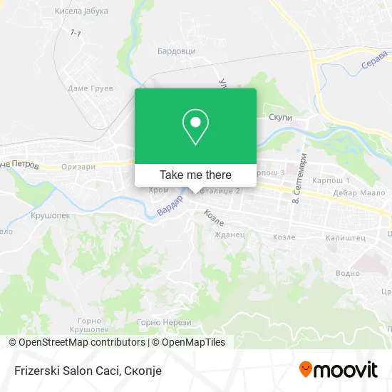 Frizerski Salon Caci map