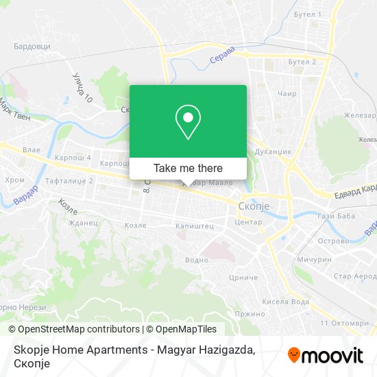 Skopje Home Apartments - Magyar Hazigazda mapa