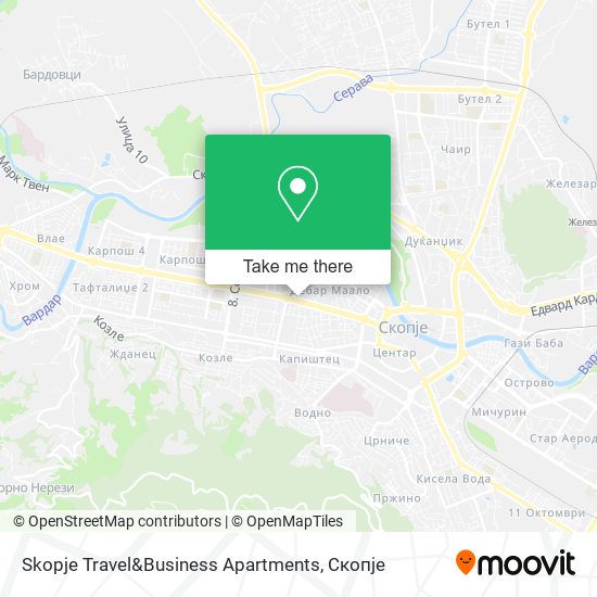 Skopje Travel&Business Apartments mapa