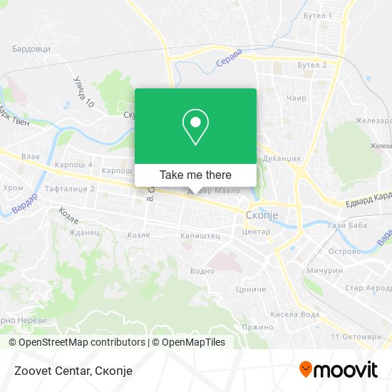 Zoovet Centar mapa