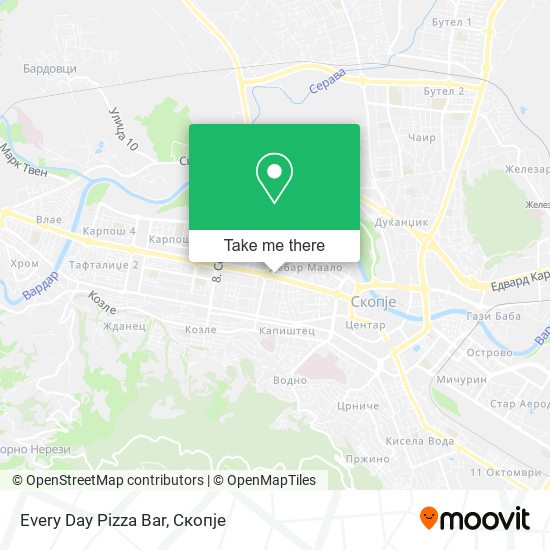 Every Day Pizza Bar mapa