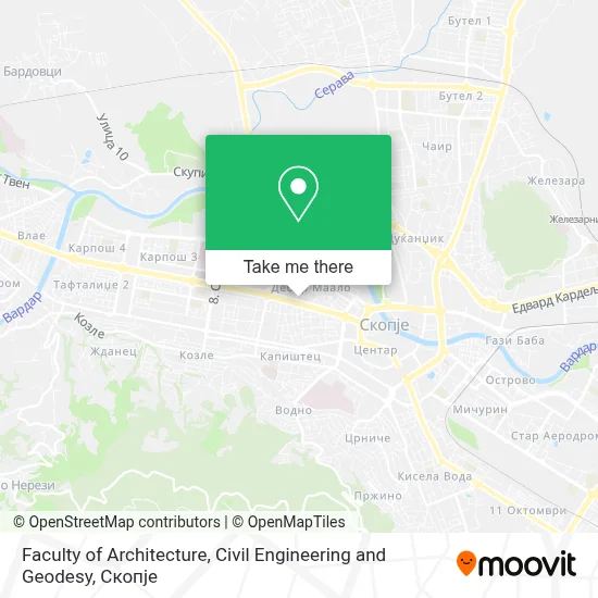 Faculty of Architecture, Civil Engineering and Geodesy map
