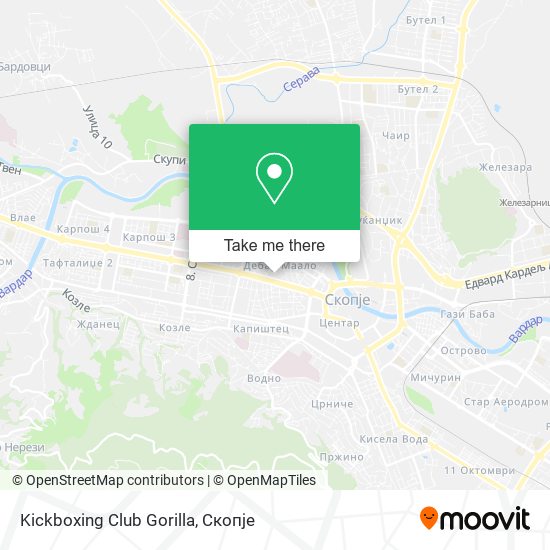 Kickboxing Club Gorilla map