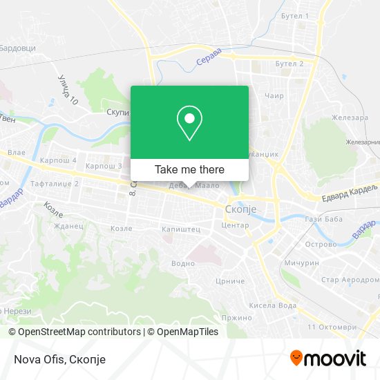 Nova Ofis map