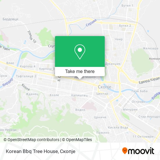 Korean Bbq Tree House mapa