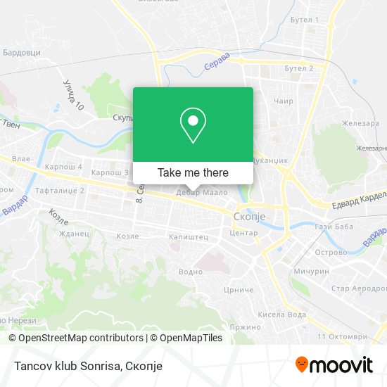 Tancov klub Sonrisa map