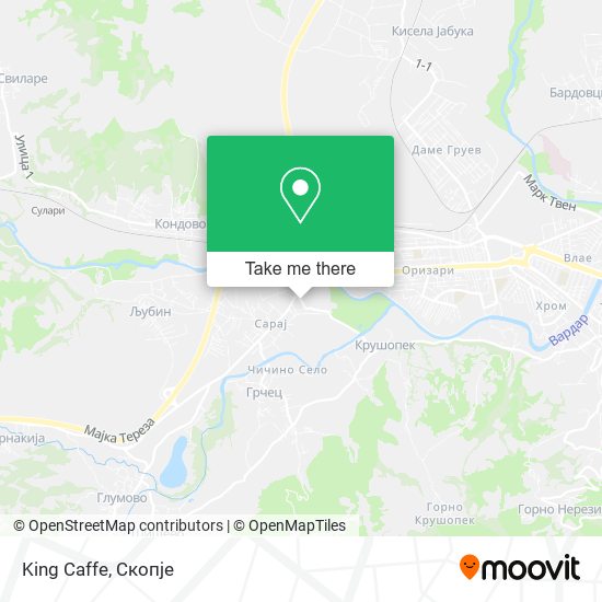 King Caffe map