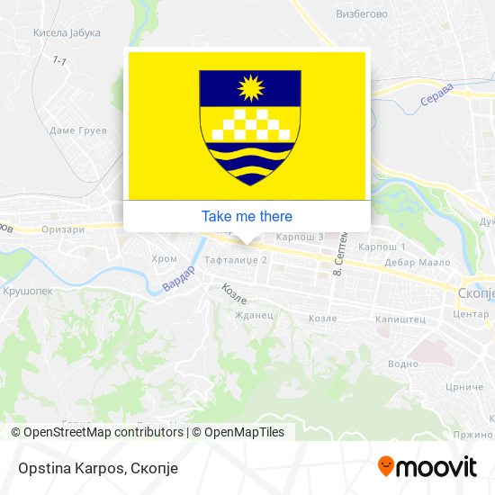 Opstina Karpos map
