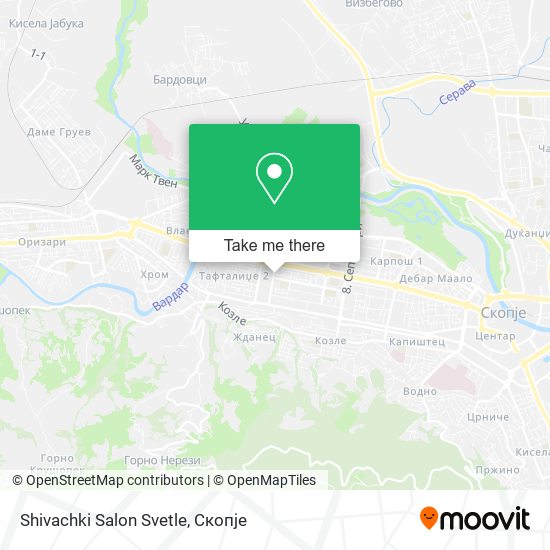 Shivachki Salon Svetle map