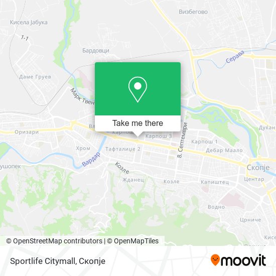 Sportlife Citymall mapa