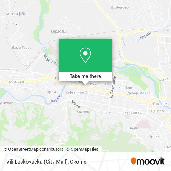 Vili Leskovacka (City Mall) map