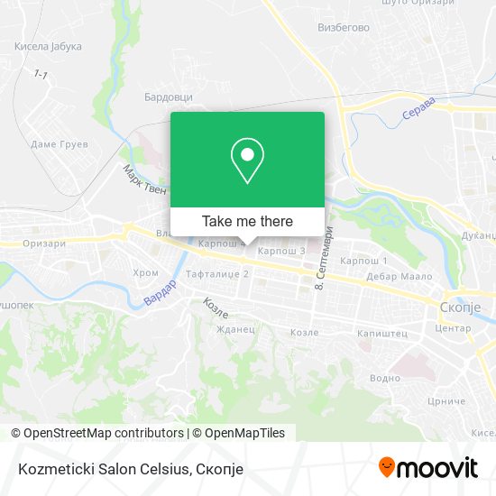 Kozmeticki Salon Celsius map