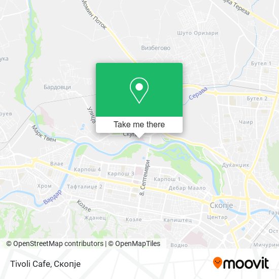 Tivoli Cafe mapa