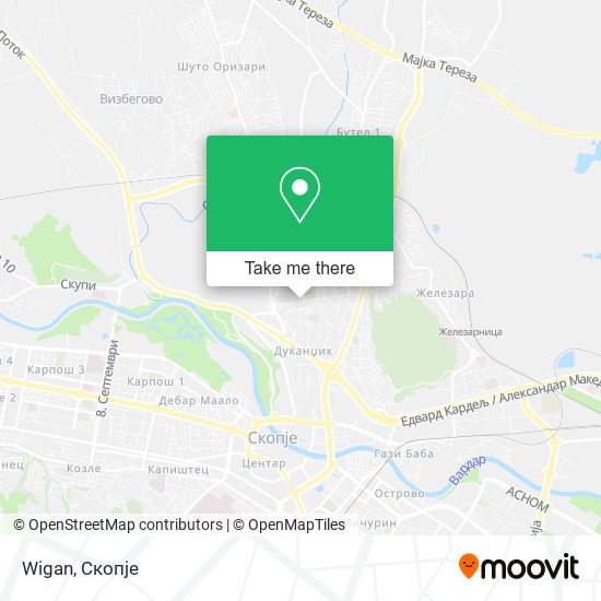 Wigan map