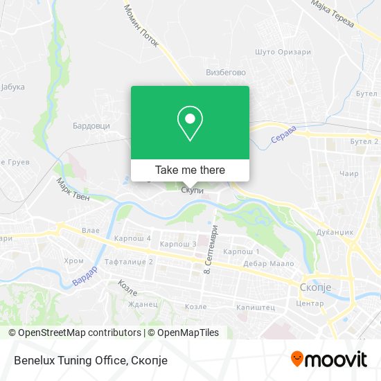 Benelux Tuning Office mapa