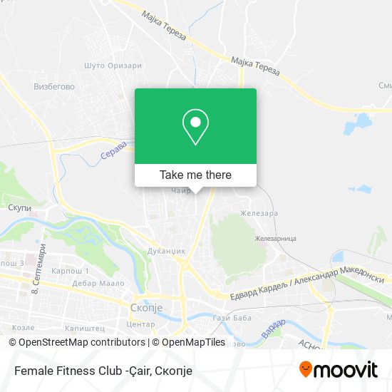 Female Fitness Club -Çair mapa