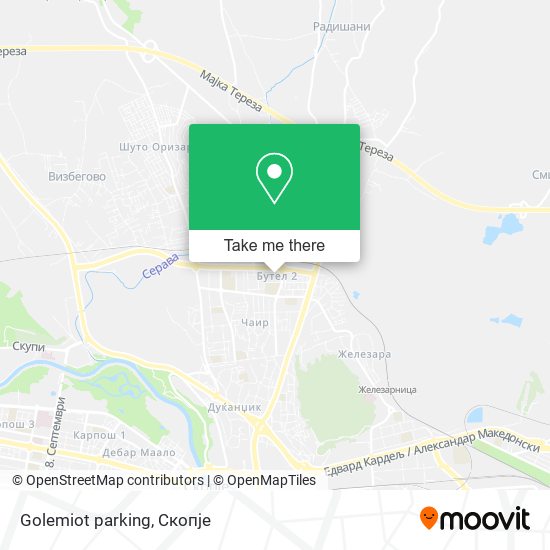 Golemiot parking mapa