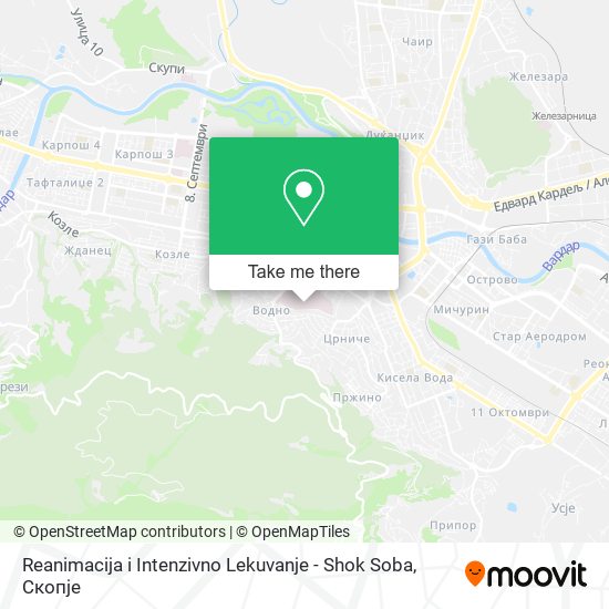 Reanimacija i Intenzivno Lekuvanje - Shok Soba mapa