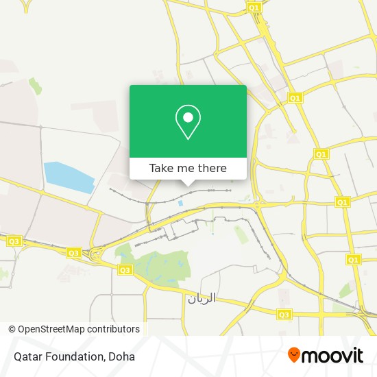 Qatar Foundation map