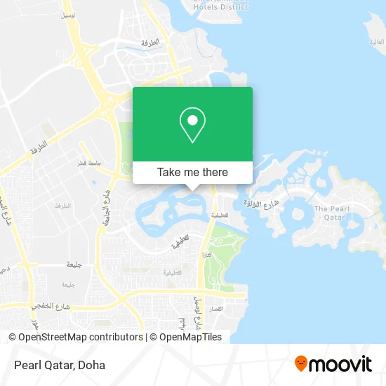 Pearl Qatar map