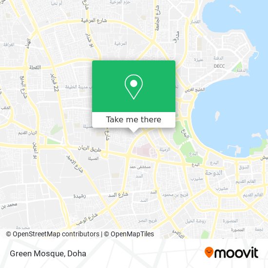 Green Mosque map