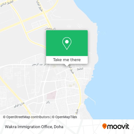 Wakra Immigration Office map