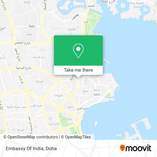 Embassy of India map