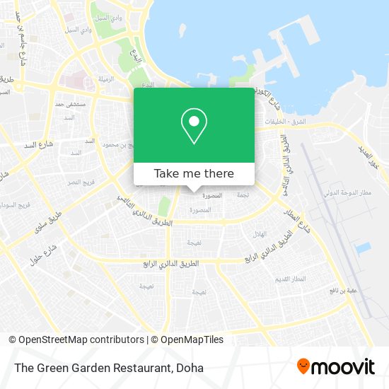 The Green Garden Restaurant map