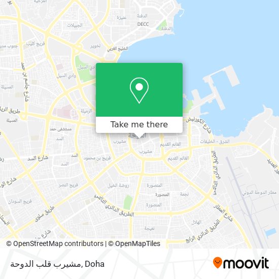 مشيرب قلب الدوحة map