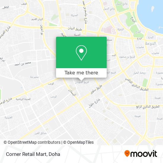 Corner Retail Mart map