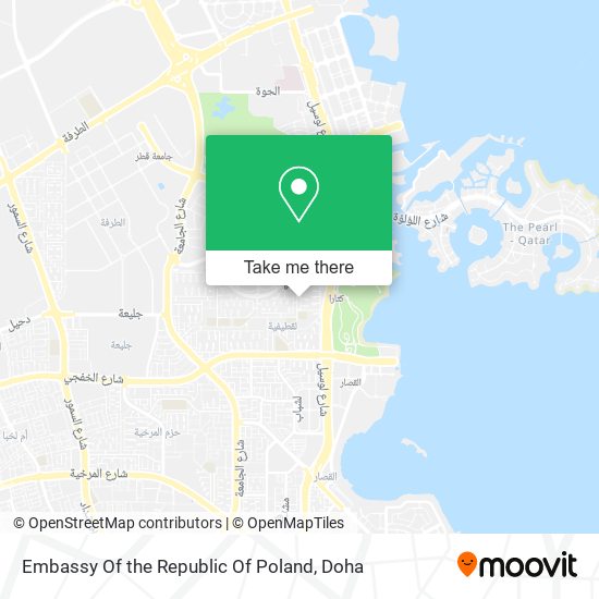 Embassy Of the Republic Of Poland map