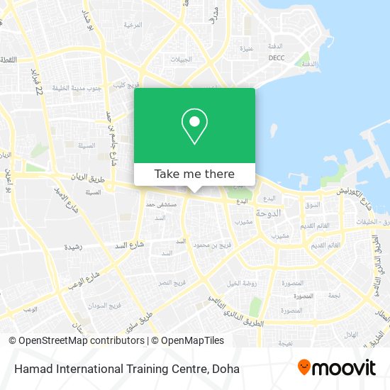 Hamad International Training Centre map