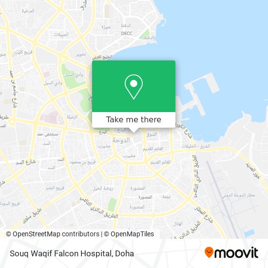 Souq Waqif Falcon Hospital map