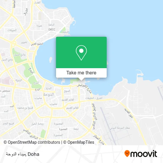 ميناء الدوحة map