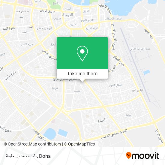 ملعب حمد بن خليفة map