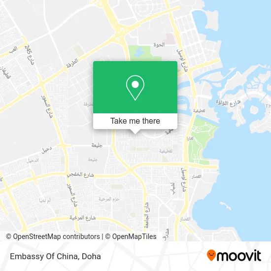 Embassy of China map