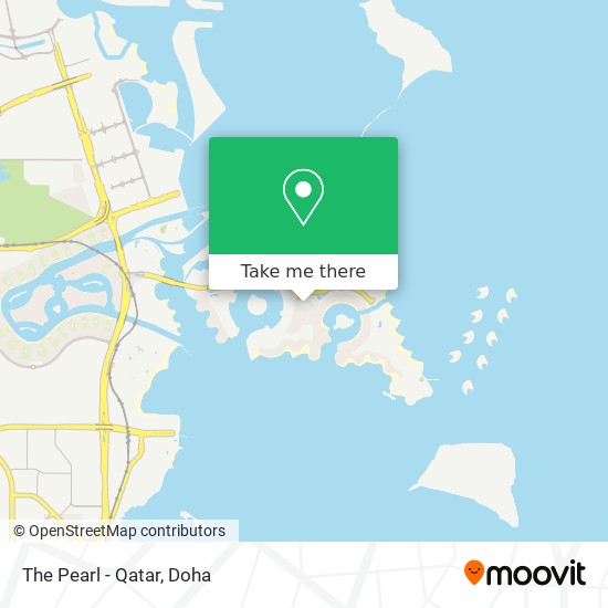 The Pearl - Qatar map