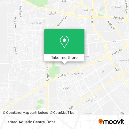 Hamad Aquatic Centre map
