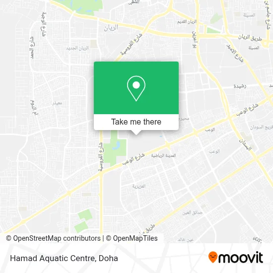 Hamad Aquatic Centre map