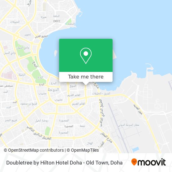 Doubletree by Hilton Hotel Doha - Old Town map