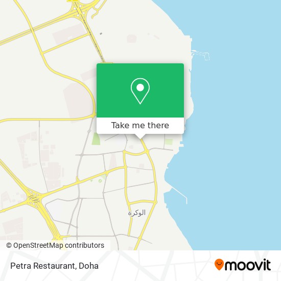 Petra Restaurant map