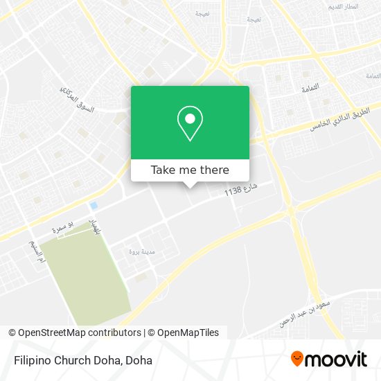 Filipino Church Doha map