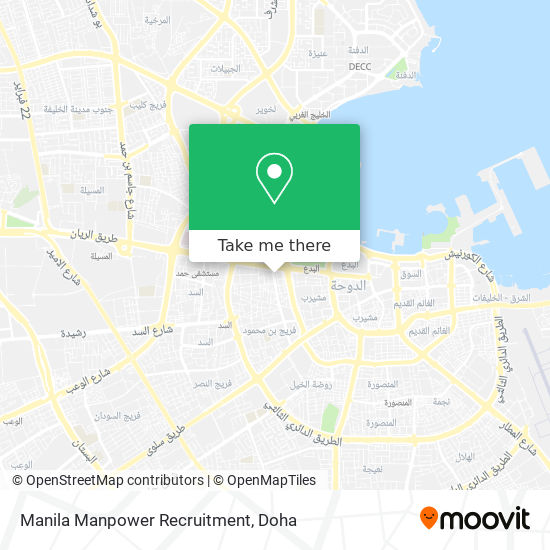 Manila Manpower Recruitment map