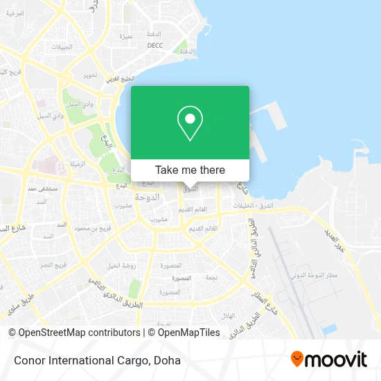 Conor International Cargo map