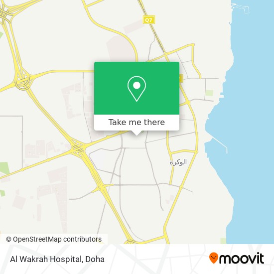 Al Wakrah Hospital map
