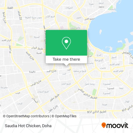 Saudia Hot Chicken map