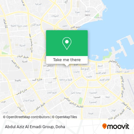 Abdul Aziz Al Emadi Group map