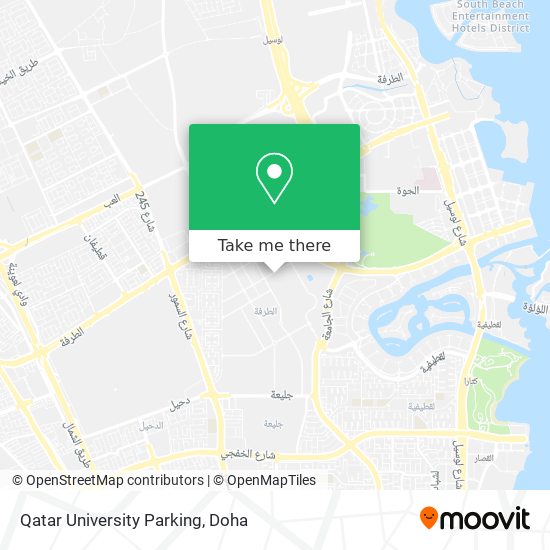 Qatar University Parking map